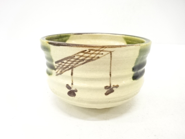 JAPANESE TEA CEREMONY / ORIBE TEA CHAWAN / ARTISAN WORK